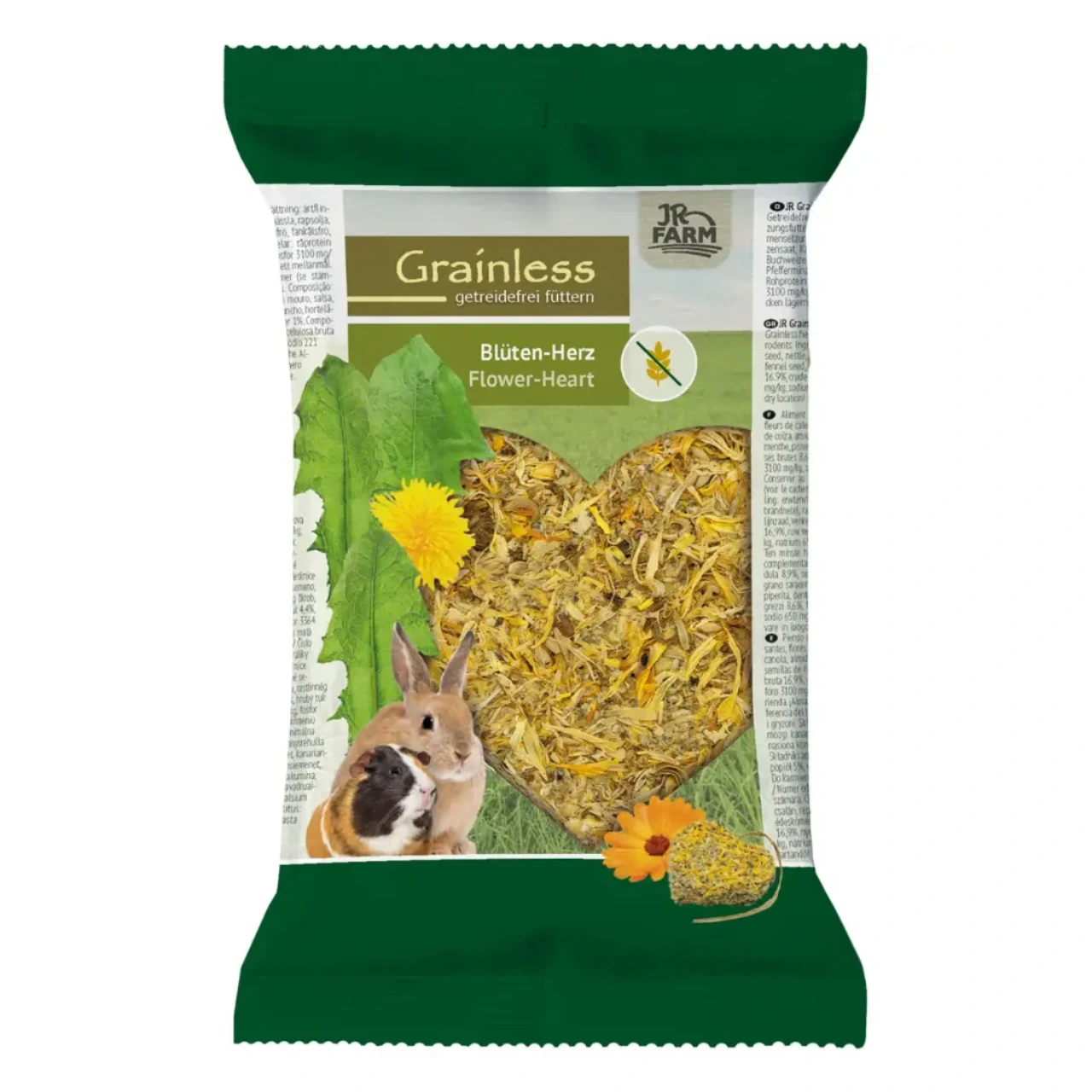 JR Farm Grainless blomsterhjerte til gnavere 90 g